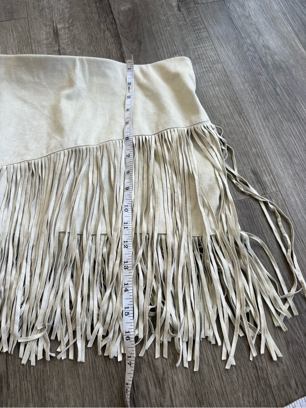 Zara Fringe Mini Skirt S - Picture 5 of 6